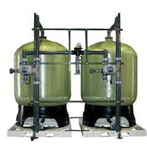 Industrial water softener system