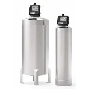 Stainless steel water softener system in Dubai