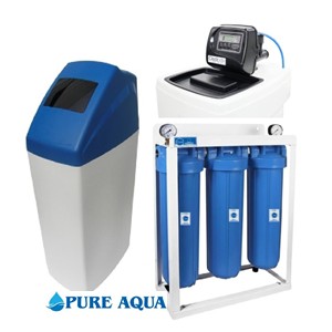 Compact Cabinet Water Softener System with jumbo filter